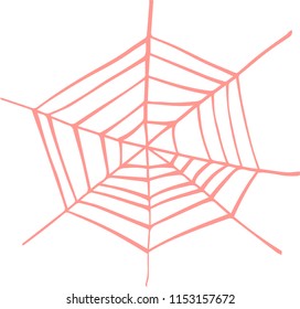 Illustration of Colorful spider web