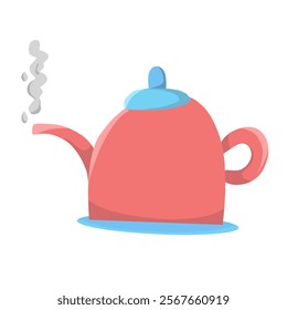 illustration of colorful teapot, doodle of teapot, cartoon of teapot