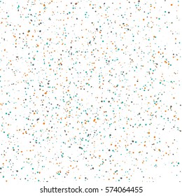Illustration of Colorful Vector Confetti Effect. Glittering Confetti Particle Background. Birthday Card Template