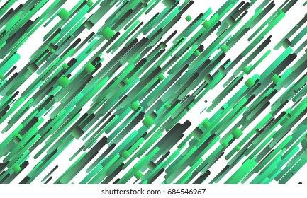 Illustration of Colorful Vector Lines. Abstract Festive Paper Strips Banner Background Template