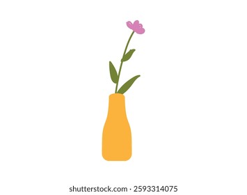 Illustration of an Colorfull Flower in Vase