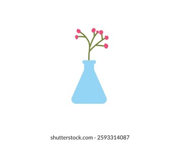 Illustration of an Colorfull Flower in Vase