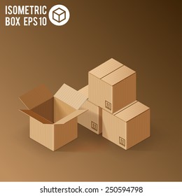 illustration of colorfull open box