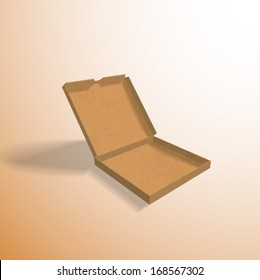 illustration of colorfull pizza box