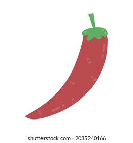 illustration Coloured chilli peppers design