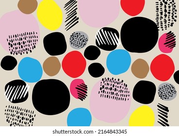 Ilustración de elementos de diseño coloridos