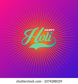 Illustration of colourful explosion for Happy Holi