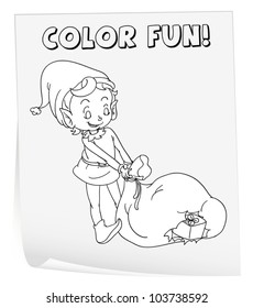 Ilustración de una hoja de cálculo de color (elf)