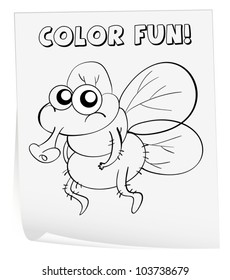 Illustration of a colouring worksheet (germ)