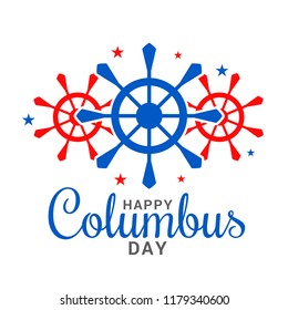 Illustration Of Columbus Day Background.