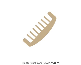 Illustration of a comb icon for hair care.