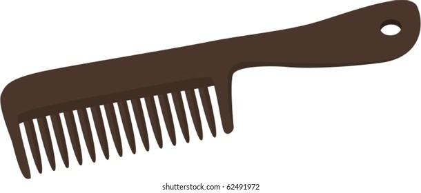 Illustration von Kamm auf weißem Hintergrund