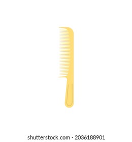 illustration of a comb. a tool for straightening or combing hair. flat cartoon style. vector design