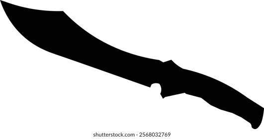 the illustration of combat knife for military purpose.