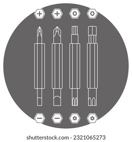 Illustration eines Combi-Bit-Sets.