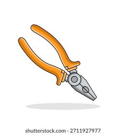 An illustration of combination pliers, a versatile hand tool used for gripping, twisting, bending, and cutting wires.