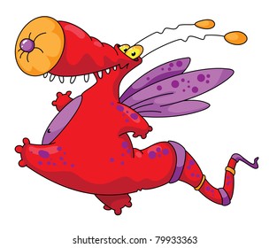 illustration of a comic monster
