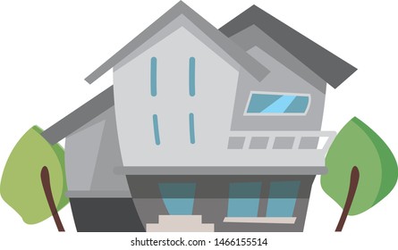 Illustration Comic Simple House Stock Vector (Royalty Free) 1466155514 ...