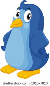Illustration of a comical penguin