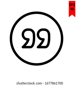 illustration of comma flat icon