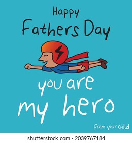 Illustration to commemorate father's day. Good for printing greeting cards, t-shirts, wallpapers, backgrounds, etc.