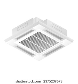 Es ist eine Illustration einer kommerziellen Klimaanlage.