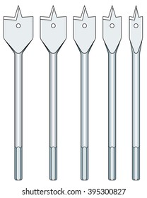 Illustration of the common drill bit set