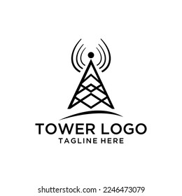 Illustration Communication antenna simple vector icon