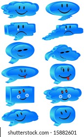 Illustration of communication bubbles