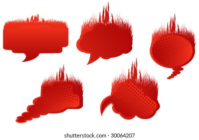 Illustration of communication bubbles