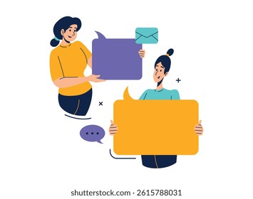 Illustration of an Communication Character