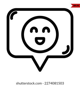 icono de ilustración de línea de comunicación 