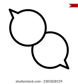 illustration of communication line icon 