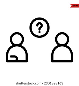 illustration of communication line icon 