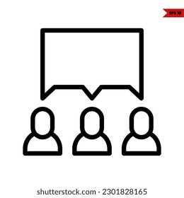 illustration of communication line icon 