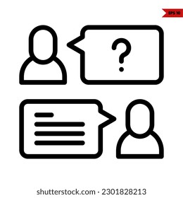 illustration of communication line icon 