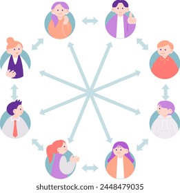  Ilustración de la comunicación en la era del Web 3
