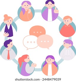  Illustration of communication in the web3 age