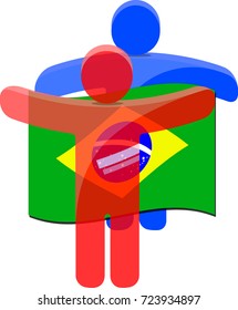 illustration of a community of people