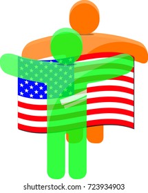 illustration of a community of people