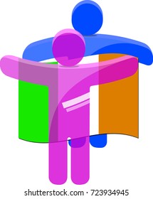 illustration of a community of people
