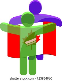 illustration of a community of people