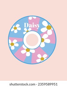 Illustration Compact Disc con daisy