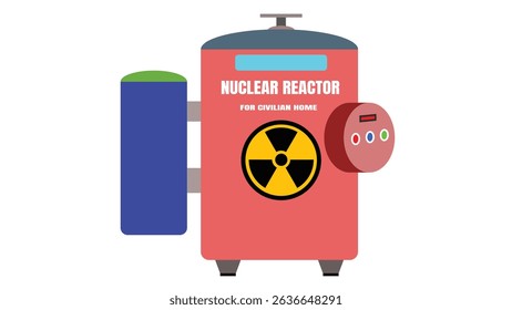 Illustration of a Compact Home Nuclear Reactor Design for Clean Energy