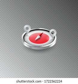 Illustration of a compass with the flag of JAPAN on a transparent background. Recreation, entertainment, tours, cruises, travel, walks, routes in my country.