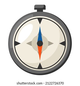 Illustration of compass. Marine or nautical image for travel or trip.