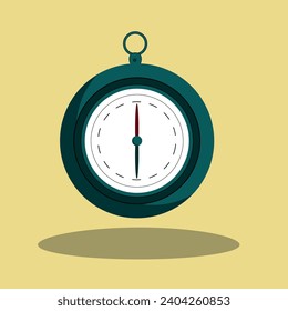 illustration of a compass on a light beige background