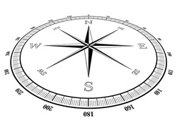 illustration of a compass rose