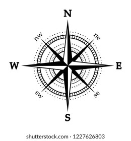 Illustration Compass Rose Vector Icon Eps Stock Vector (Royalty Free ...