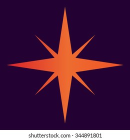  illustration of a compass rose